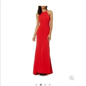 Red Badgely Mischka slow burn gown 0